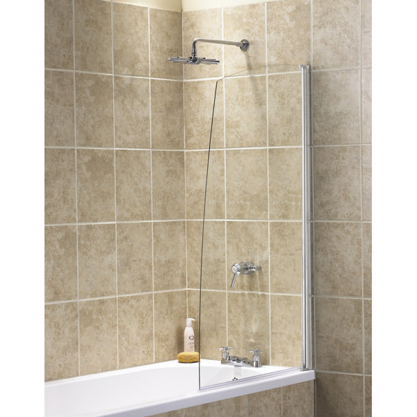Aqualux AQUA 4 137.5 x 77cm Hinged Bath Screen & Reviews Wayfair.co.uk
